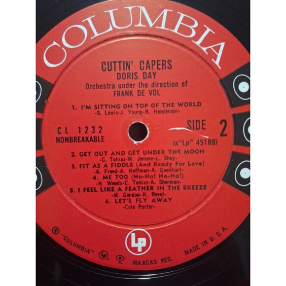 Doris Day – Greatest Hits & Cuttin’ Capers Vinyl LP Lot Columbia Six-Eye Mono - Picture 9 of 11